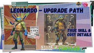 STATE OF SURVIVAL x TMNT LEONARDO UPGRADE GUIDE