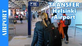 TRANSFER AT HELSINKI Airport - Finnair Connection Flight at Helsinki Vantaa Airport in Finland