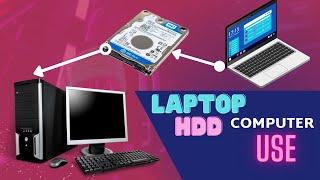 desktop hard disk connect laptop without USB  how to connect hard disk to laptop  laptop hard disk