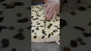 korean traditional giant pancake - korean street food