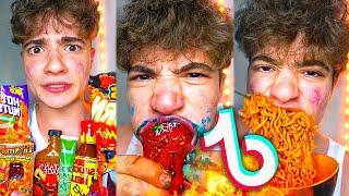 Extreme Spicy Food Tiktok Compilation 1 Hour Edition  @Spizeethegoat