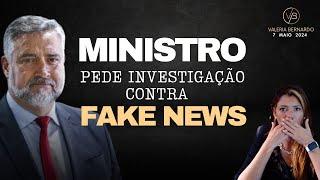 Governo de Janjo Aciona PF e AGU Contra Fake News Sobre o RS