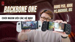 Review tay cầm Backbone One tương thích tốt game trên PS5 Xbox PC Android iPhone...