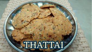 Thattai Recipe  தட்டை  Easy Diwali Snacks  Crispy Thattai Recipe