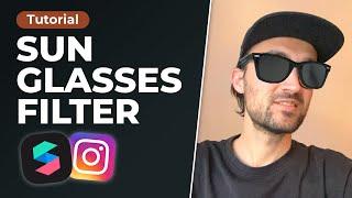 Sunglasses Filter in Spark AR  Free 3D Assets  Instagram Filter Tutorial