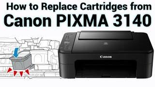 How to Replace the Cartridges on Canon TS3140 Printer