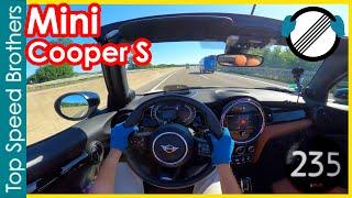 Mini Cooper S Cabrio F57 2022 AUTOBAHN POV TOP SPEED  #TopSpeedBrothers