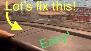 Cracked dashboard repair Easy step by step instructions 