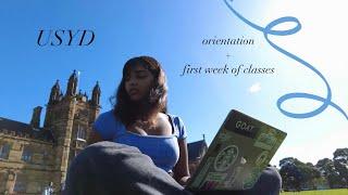 orientation & first week of classes at USYD vlog