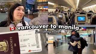 Im coming home  Canada to Philippines travel vlog