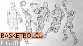 Basketbolcu Figür Çizimi Sporcu Figür Hareketli Figür Figüre Giriş Basit Figür İmgesel