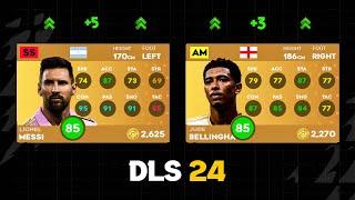 DLS 24  NEW PLAYERS RATING UPDATED V11.1 ⬆️