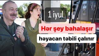 Benzin dizeldən sonra. Ət taxıl ərzaq hər şey bahalaşır. Əhali şokda