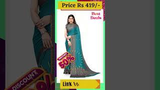 #Latest #Collections Of #Chiffon Sarees Under 499  Link In Description #shorts #sareehaul #sarees