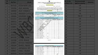 WBCS 2020 Grp C final result #wbpsc#wbcs result #shorts#