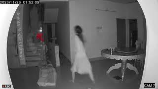 Real ghost attack CCTV footage of brutality on woman who slept without husband  #trending #viral