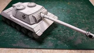 Building Spähpanzer RU 251 German MBT #papercraft #artisan #paperart #wot