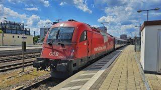 1216 015 mit EC 85 nach Venedig in München Ost.