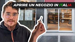 COME APRIRE UN NEGOZIO IN ITALIA  - Guida per principianti 