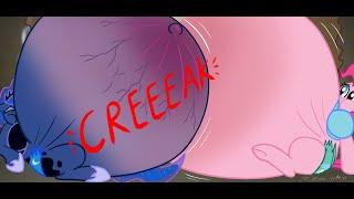 MLP - Cola and Mentos Luna vs Pinkie Pie Inflation with Sound Effects