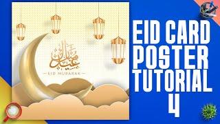 Eid Mubarak  Eid ul-Fitr Mubarak design in Photoshop Tutorial