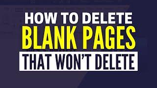 How to Delete a Blank Page You Cant Delete in Word Quick & Easy