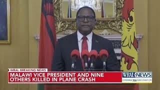 UPDATE Malawi vice president killed in plane crash along with 9 other passengers