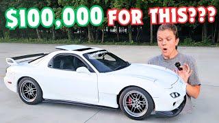 My Sister Reacts to the $100000 4 Rotor RX7 - Can She DRIVE it?