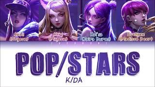 KDA - POPSTARS LYRICS ft GI-DLE Madison Beer Jaira Burns Color Coded EngRomHan가사