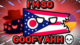 DOWN IN OHIO  Countryballs Animation written by stream chat