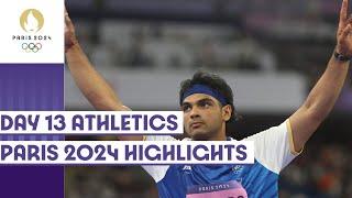 Neeraj wins silver in Men’s Javelin Nadeem breaks Olympic record on Day 13  Paris 2024 Highlights