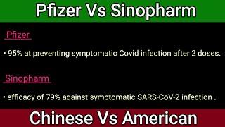 Pfizer Vs Sinopharm Covid 19 Vaccine  which is better Pfizer or Sinopharm Covid 19 vaccine 