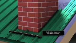 How to install chimney flashing when using Unions MasterRib metal roofing panel.