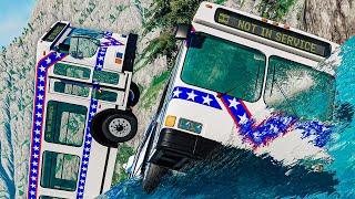 We Did FLOOD ESCAPE in JATO BUSES  BeamNG Drive