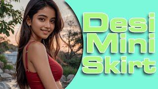 Hot Desi Models In Miniskirts LookBook No. 1