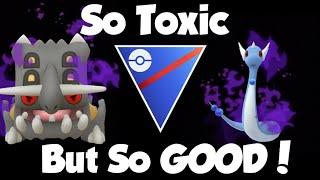 EASY 5-0 SO TOXIC BUT SO GOOD Triple shadows FT Bastiodon Dragonair & Poliwrath in the Great League