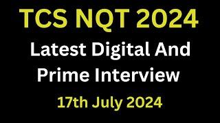 17th july 2024 Latest TCS Digital And Prime Interview Experience  CSIT Questions asked  TCS 2024