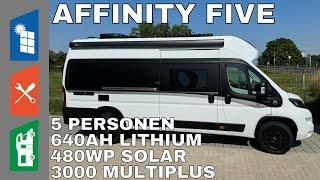 Affinity Five Van - 5 Personen im Kastenwagen + MÄCHTIG ENERGIE