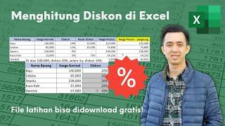 Cara Menghitung Diskon di Excel