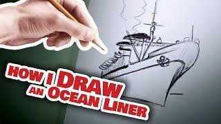 How I draw a ship