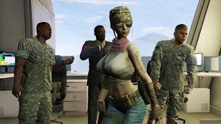 What Happens If Sneak Inside Fort Zancudo In GTA 5?Secret Military Girl Dance