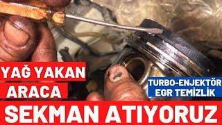 Yağ Yakan Araca SEKMAN ATIYORUZ  MOTOR REVİZYON REKTEFİYE - BEYAZ DUMAN - Motor Yağ Yakması Nedir