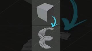 Blender Spiral Stairs 3D Modeling using Bevel Steps #blender #cgian #tutorial