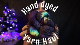 Hand dyed YARN HAUL  Sock Obsession Yarns  Mace of Skeins  StarsGrove  Indie Dyers  Nov 2021