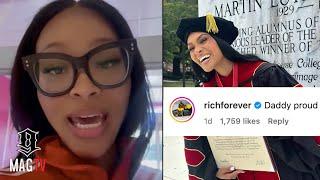 Daddy Proud Pretty Vee Gets Luv From Rick Ross After Trolls Shade Her Honorary Doctoral Degree ️