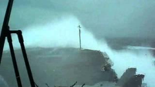 Aircraft carrier in Bad Weather