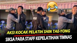  NGAKAK Liat Aksi Shin Tae-Yong Hajar Para Staff Pelatih Timnas Indonesia di Korea Selatan