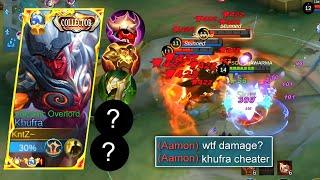 KHUFRA NEW ABNORMAL DAMAGE  must try EXP LANE KHUFRA BEST DAMAGE BUILD HACK 2023