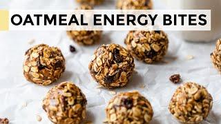 ENERGY BALLS  no-bake oatmeal raisin energy bites