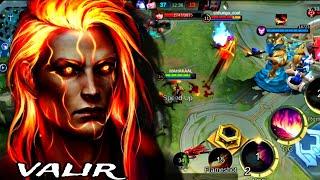 valir counter hero  no deaths gameplay  valir best emblem set build 2024 try use and comment 